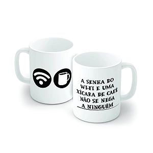 Caneca Porcelana 320 ml - A Senha do Wi-Fi