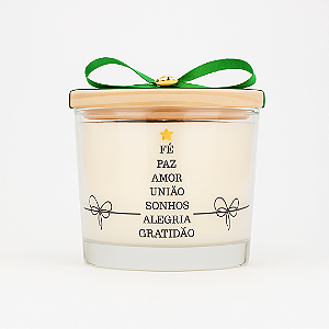 Vela Aromática Natalina 100g -Maçã com Canela