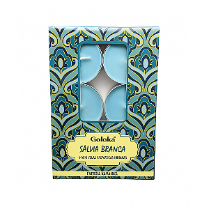 Vela Goloka Perfumada Rechaud - Sálvia Branca