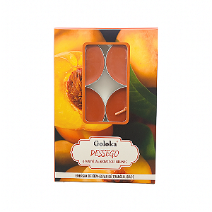 Vela Goloka Perfumada Rechaud - Pêssego