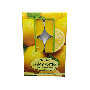 Vela Goloka Perfumada Rechaud - Limão & Hortelã