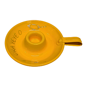 Castiçal Porta Vela Orixá 1 Vela - Oxum Amarelo (Ora yéyé o)