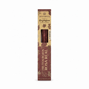 Incenso Aromanza Sahumerios Orgánicos - Frutos Rojos Rosa Real