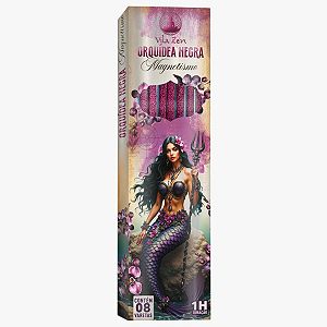 Incenso Natural Vila Zen - Encanto das Aguas - Orquidea Negra