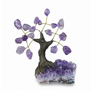 Árvore Pedra Ametista 6 Galhos 10 cm