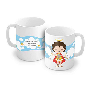 Caneca Porcelana 320ml - São Miguel Arcanjo