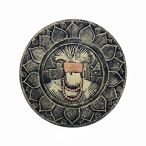 Incensário Orixá Resina Omulu com 11cm