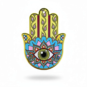 Enfeite de Parede Proteção Mão Hansá Porcelana Flores 03