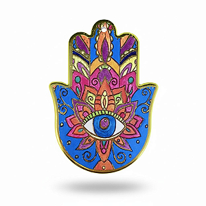 Enfeite de Parede Proteção Mão Hansá Porcelana Flores 02