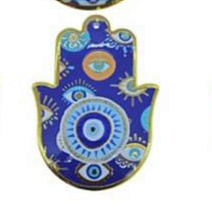 Enfeite de Parede Proteção Mão Hansá e Olho Grego Porcelana 11