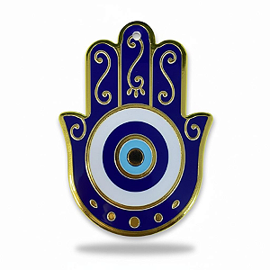 Enfeite de Parede Proteção Mão Hansá e Olho Grego Porcelana 09