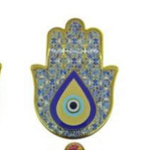 Enfeite de Parede Proteção Mão Hansá e Olho Grego Porcelana 02