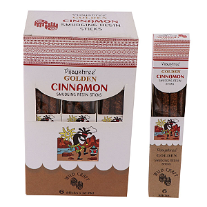 Box Incenso Vijayshree Golden Indiano Massala - Cinnamon