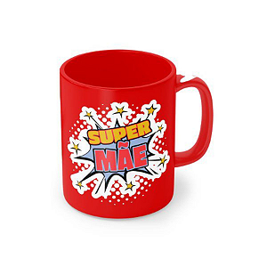 Caneca Porcelana 320ml - Super Mãe