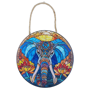 Enfeite de Parede Elefante - Colorido Modelo H