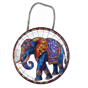 Enfeite de Parede Elefante - Colorido Modelo C