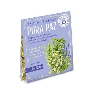 Linha Banho Semanal de 20g Pura Paz - Domingo