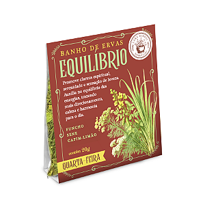 Linha Banho Semanal de 20g Equilíbrio - Quarta-Feira