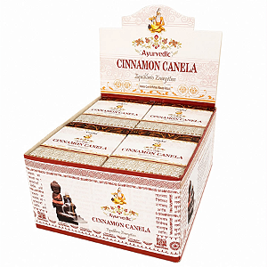 Box Incenso Cascata Goloka Caixa C/ 12 Unidades - Cinnamon Canela