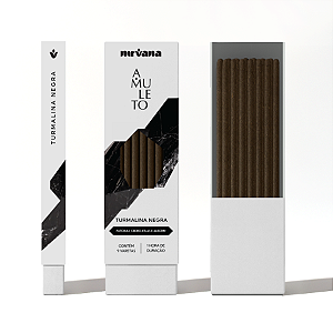 Incenso Nirvana Natural Vareta Linha Amuleto - Turmalina Negra
