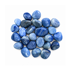 Pedra Rolada Quartzo Azul 100 gramas 0,2 a 1 cm