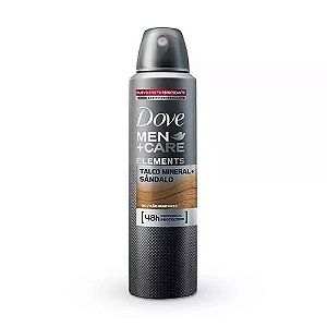 Desodorante dove men care talco sandalo masculino aerosol 89g