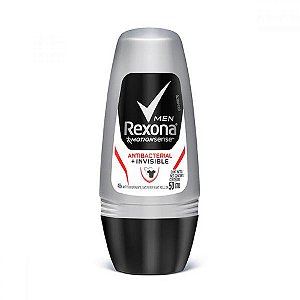 Desodorante rexona men roll on antibacterial + invisible 50g