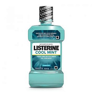 ENXAGUANTE ANTISSÉPTICO BUCAL LISTERINE COOL MINT COM 250ML