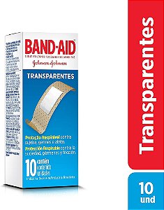 BAND-AID TRANSPARENTE C/10