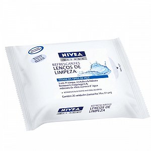 Lenco limpeza nivea visage com 25 unidades