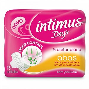 Absorvente intimus days com abas 15 unidades