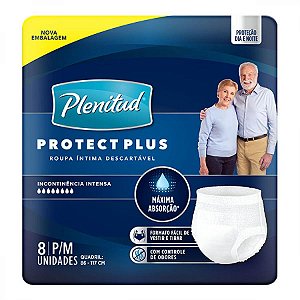 Roupa intima plenitud active plus com 8 unidades p/m