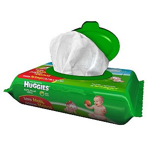 Toalha umedecida huggies jumbo com 96 unidades