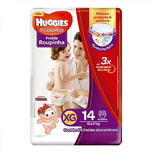 Fr monica huggies supreme care roupinha xg 14un