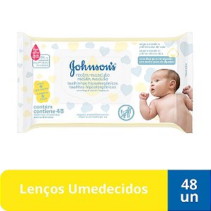 Lencos Umed.j&j Baby Recem Nascido C/48unid