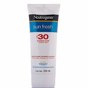 Protetor solar neutrogena sun fresh fps 30 locao 200ml