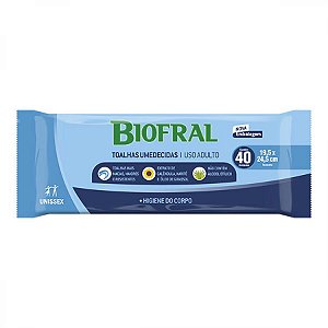 Toalha umedecida tena geriatrica biofral confort 40 uni