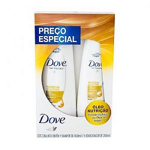 Kit shampoo + condicionador dove oleo nutricao 400 ml + 200 ml