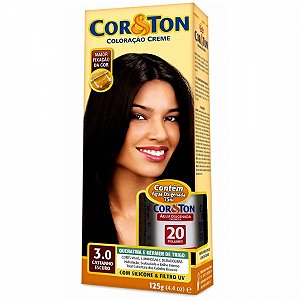 Tintura creme cor & ton castanho escuro 3.0