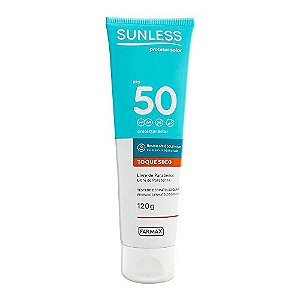 Protetor solar sunless fps 50 toque seco 120g