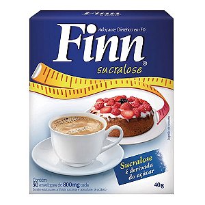 Adocante finn sucralose em po 50 saches