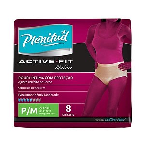 Fralda geriatrica plenitud active mulher p /m  com 8 unidades
