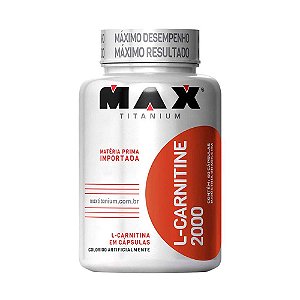 Lcarnitine 2000 max titanium 60 capsulas