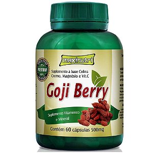Goji berry + colina, cromo e magnesio 500mg - 60 capsulas