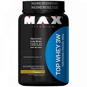 Top whey 3w baunilha 900gr max titanium