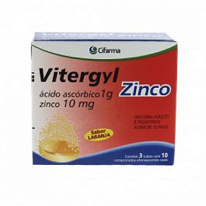 Vitergyl zinco 1g com 30 comprimidos