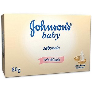 Sabonete infantil johnsons & johnsons oleo de amendoas 80g