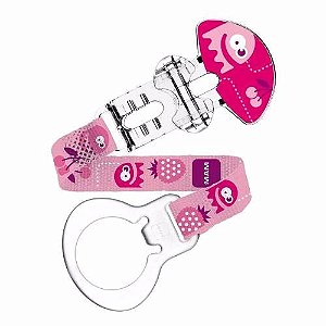 Prendedor de chupeta mam clip it rosa