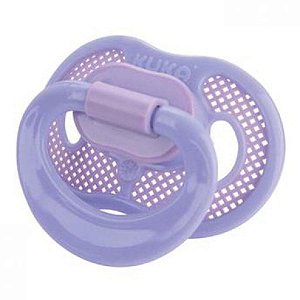 Chupeta super ventilada lilas bico silicone ortodontica n 1 kuka