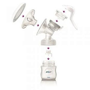 Extrator de leite manual petala avent com recipiente